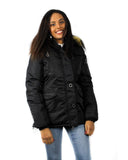 IVY Short Single-Breasted Coat - Matte Black